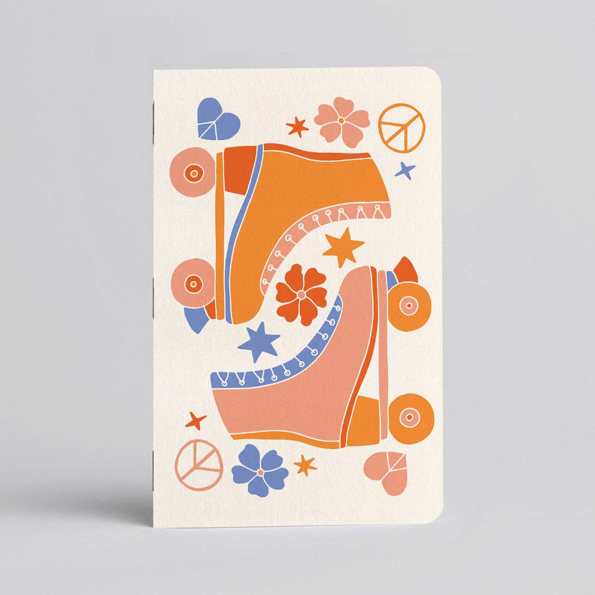 Boogie Fever - Notebook/Journal Groovy Retro Roller Skates - Vintage MC