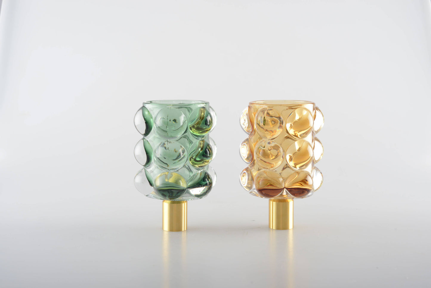 Yellow - Green Bubble Candle Holder