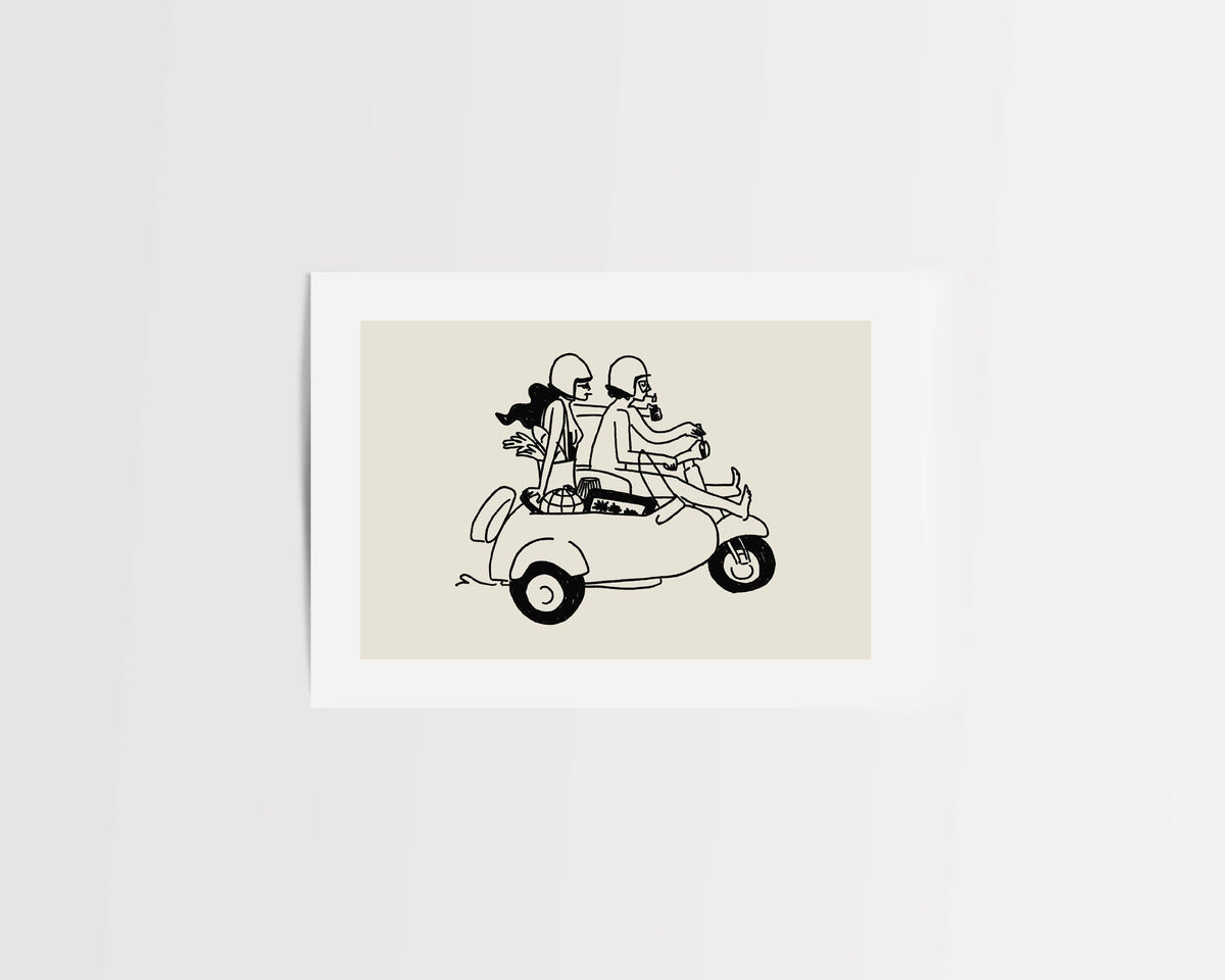 Farmer's Market Run Art Print