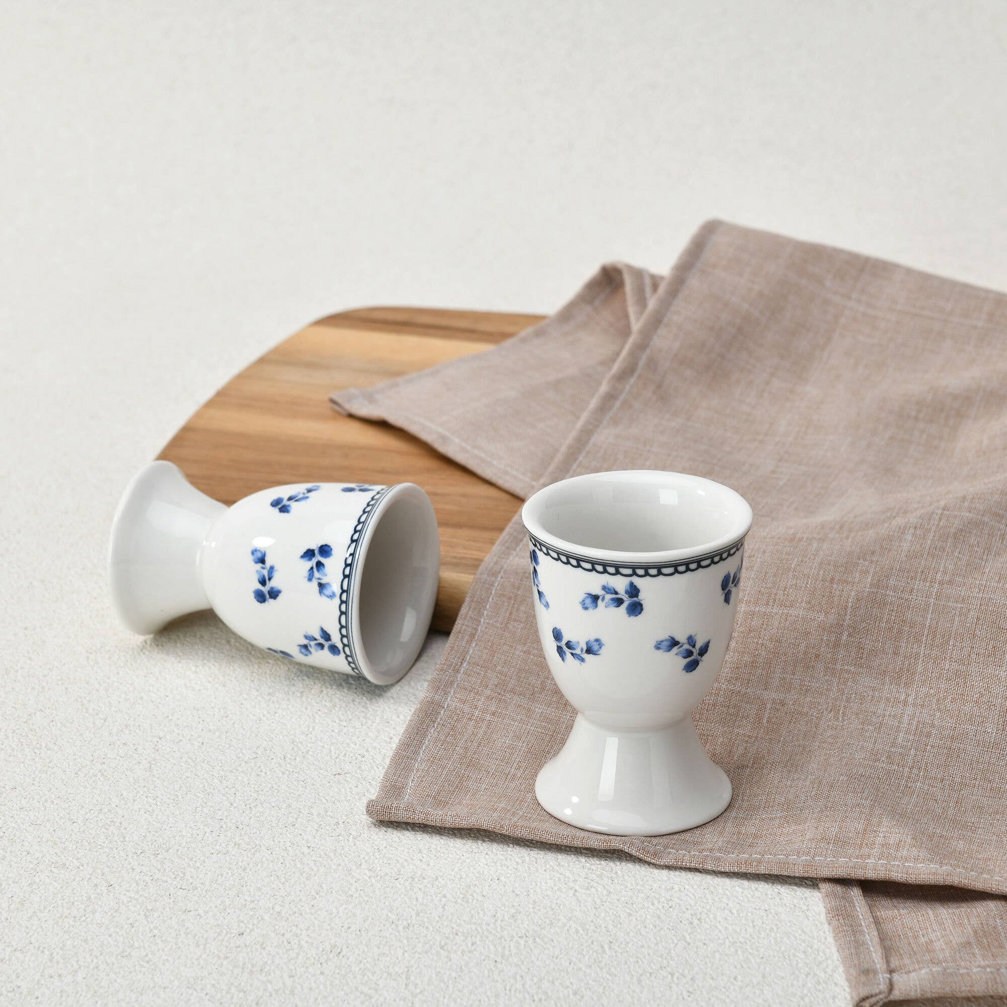 Vintage Indigo Porcelain Egg Cup