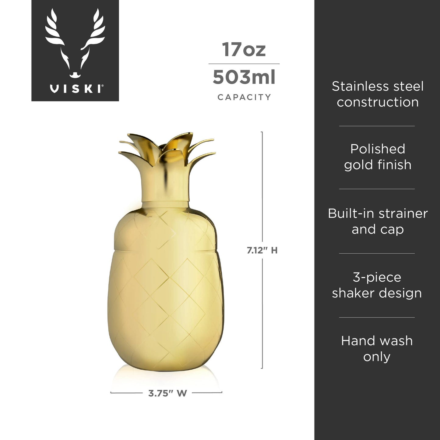 Pacific Pineapple Cocktail Shaker