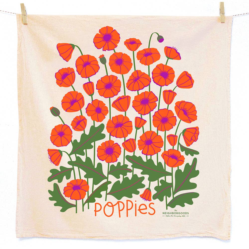 Poppy - Tea Towel + Sponge Cloth Set
