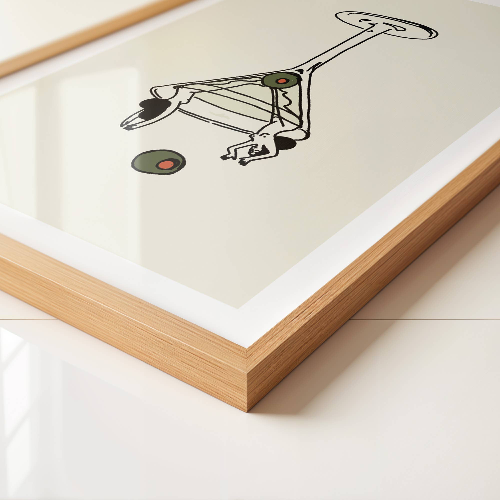 "Martini Girls" Art Print Retro