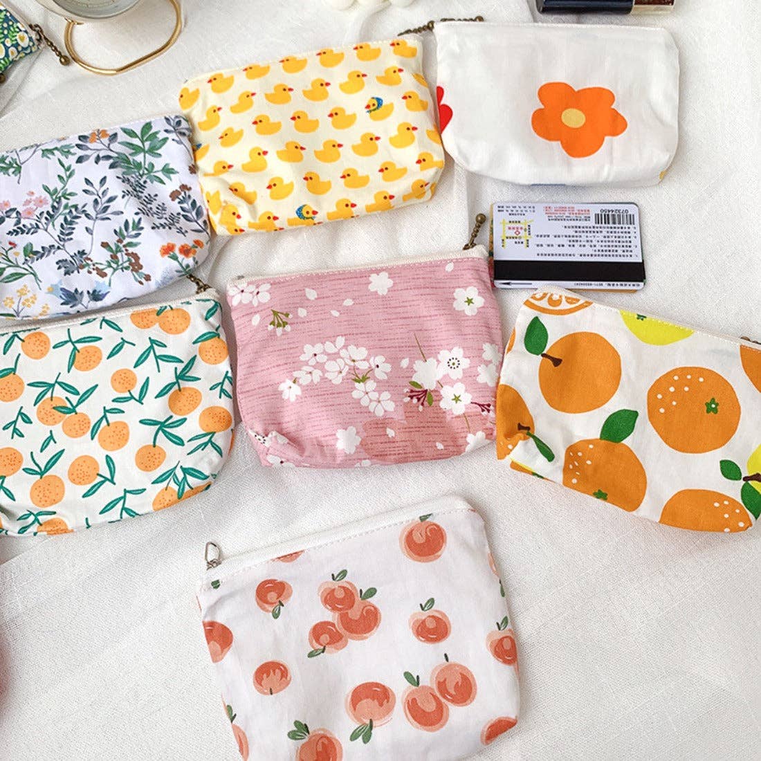 Canvas Printed Coin Purse - Vintage MC