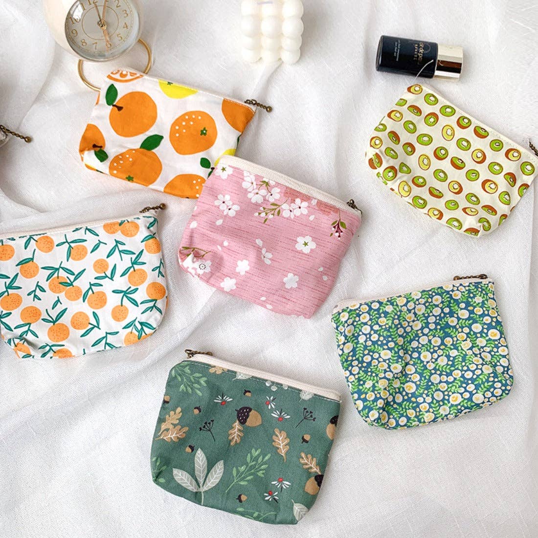 Canvas Printed Coin Purse - Vintage MC