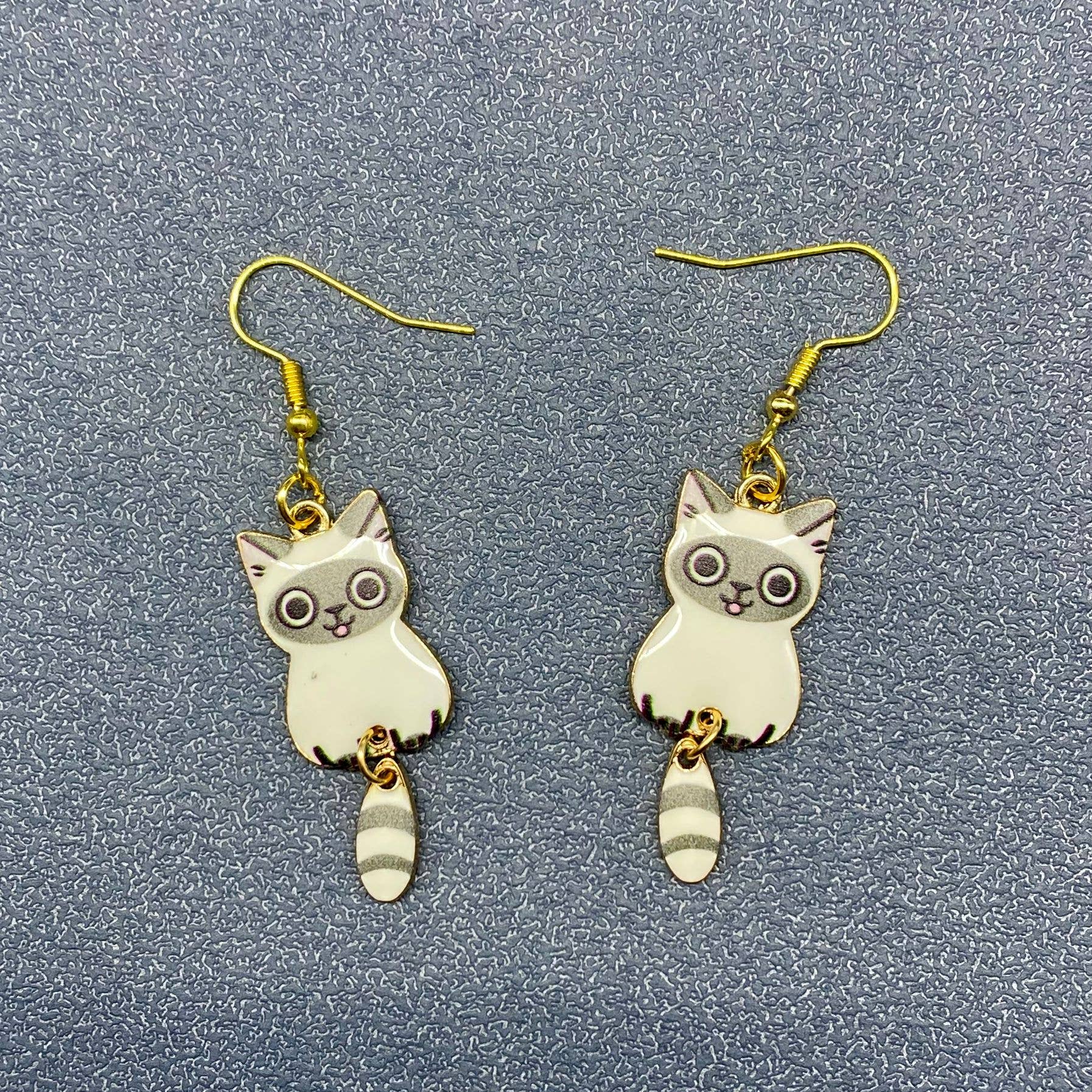 Cat Dangle Earrings - Vintage MC