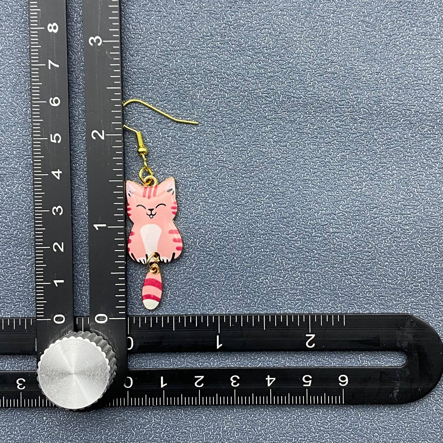 Cat Dangle Earrings - Vintage MC