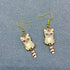 Cat Dangle Earrings - Vintage MC