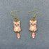 Cat Dangle Earrings - Vintage MC