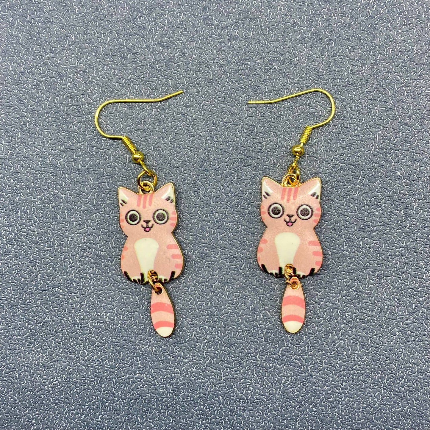 Cat Dangle Earrings - Vintage MC