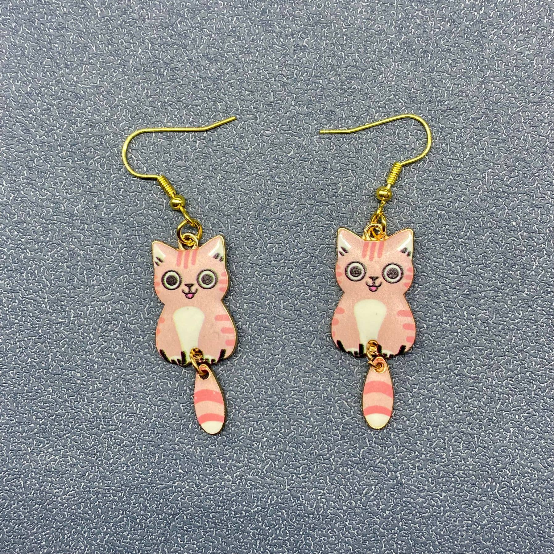 Cat Dangle Earrings - Vintage MC