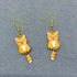 Cat Dangle Earrings - Vintage MC