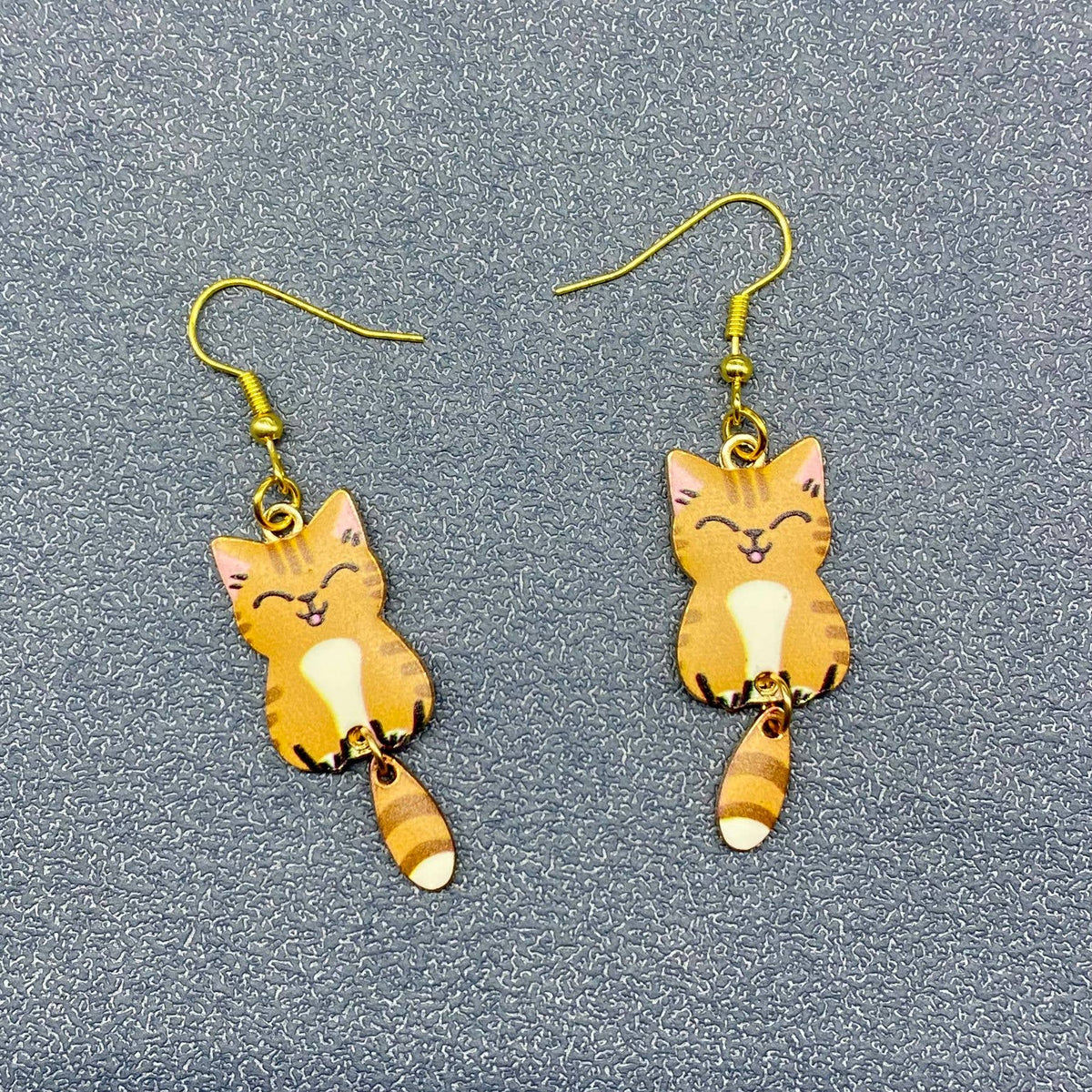Cat Dangle Earrings - Vintage MC