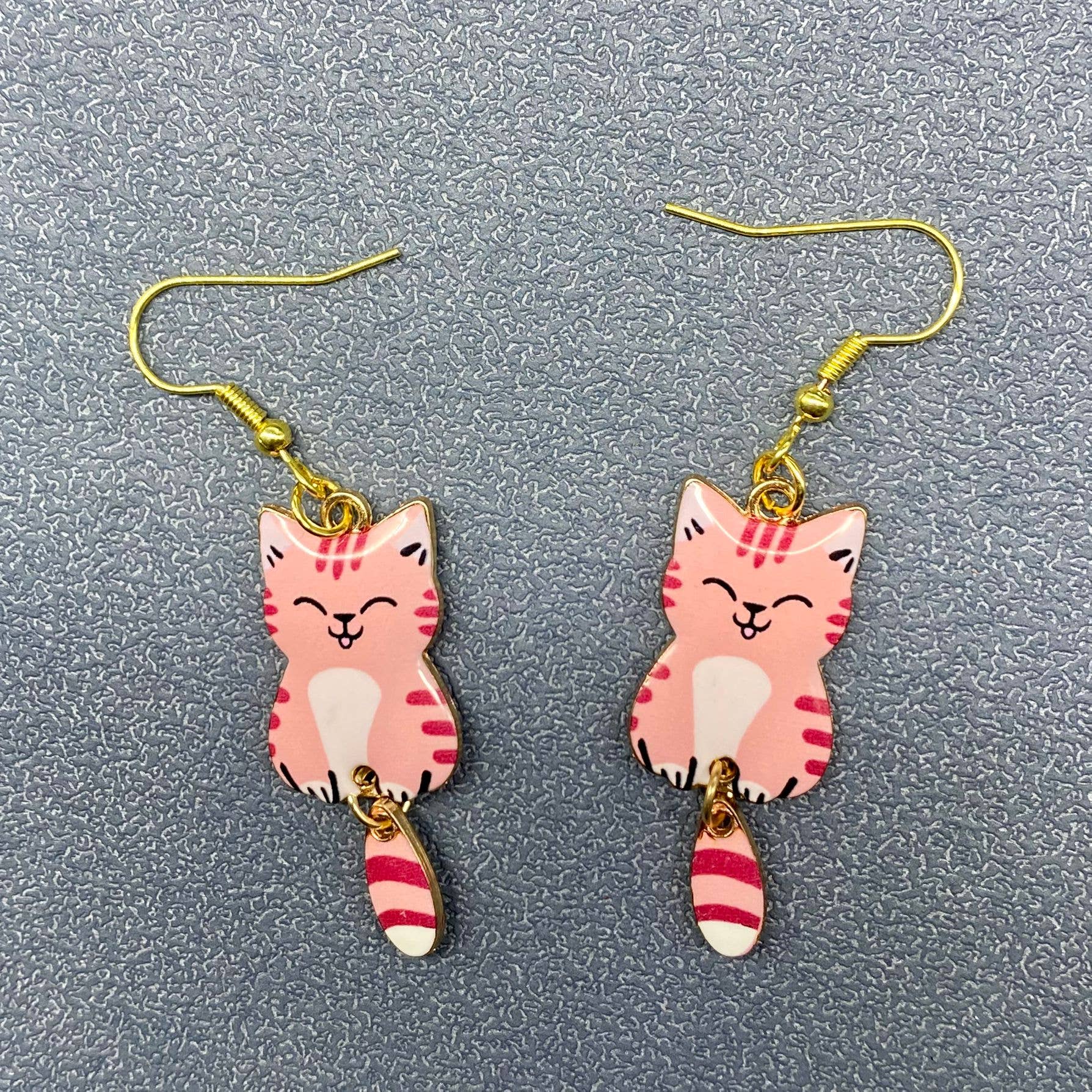 Cat Dangle Earrings - Vintage MC