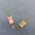 Cat Dangle Earrings - Vintage MC
