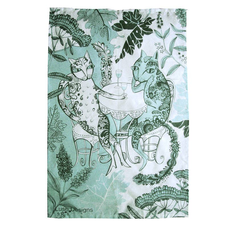 Cat Tea Towel - Vintage MC