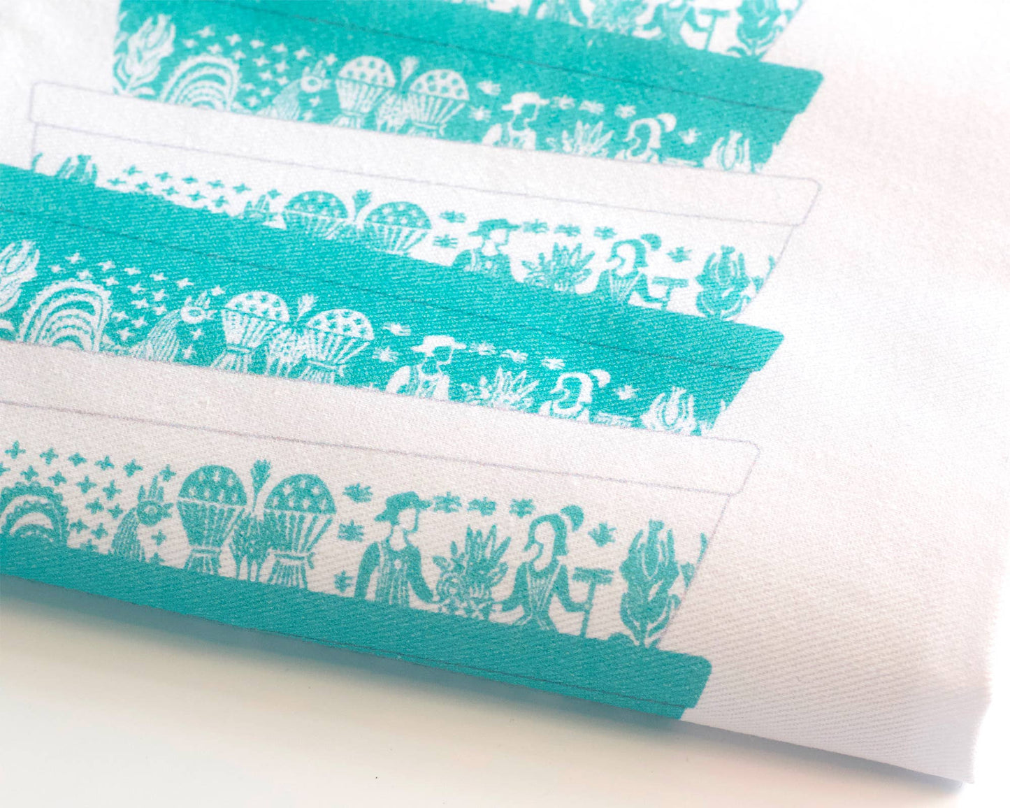 Pyrex-Inspired Tea Towel Cotton – Retro Kitchen Gift