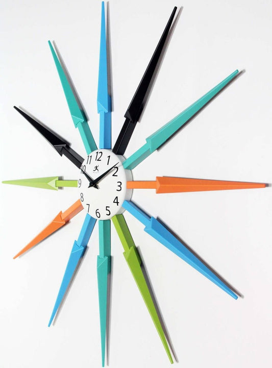 "Celeste" Starburst Retro Wall Clock - Vintage MC