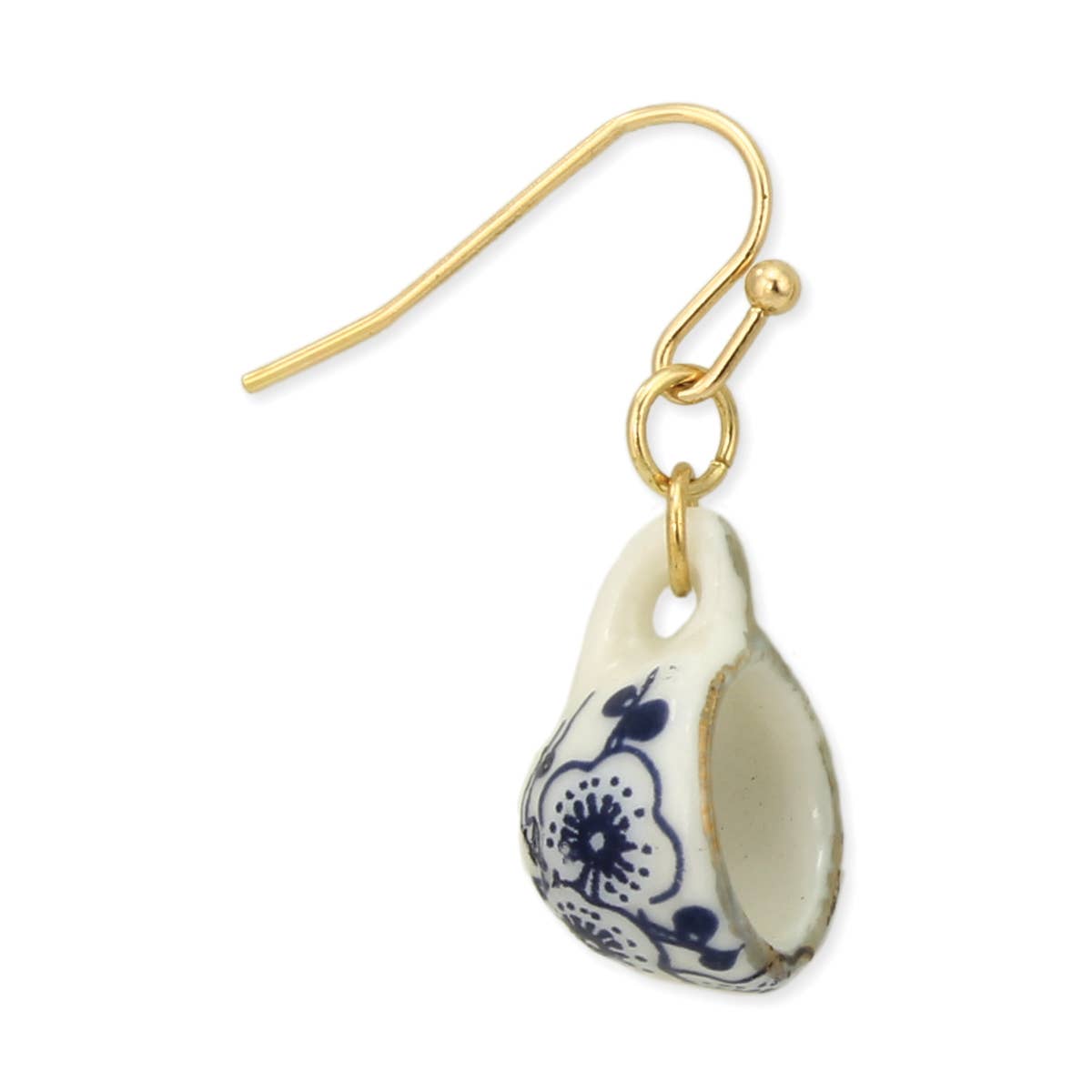 Ceramic Tea Cup Earrings - Vintage MC