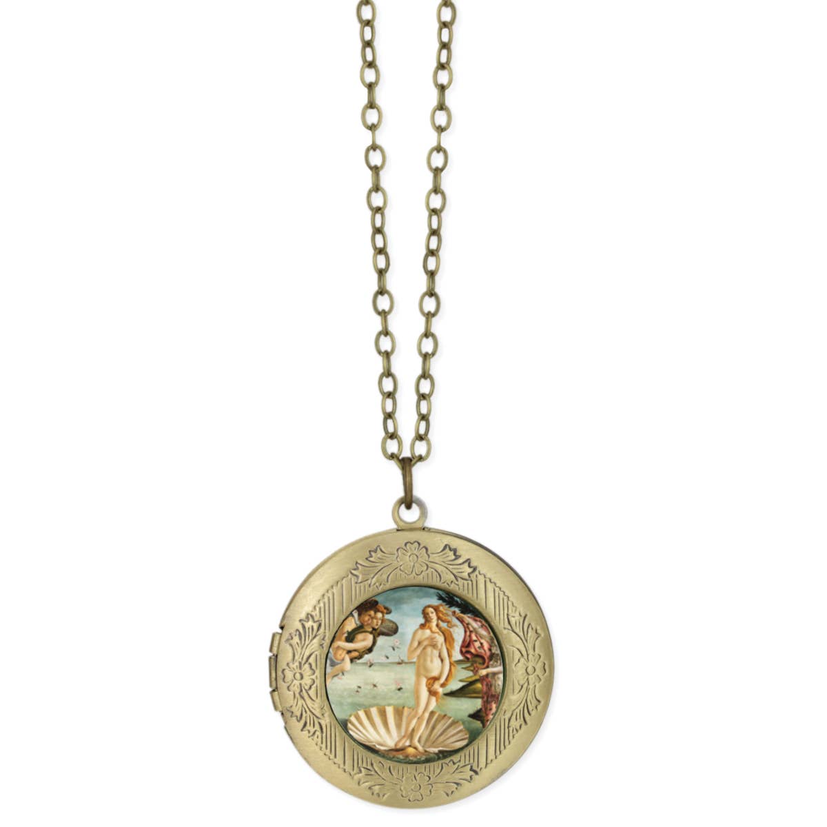 Venus Fine Art Gold Locket Necklace