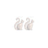 Chat Noir Fine Art Silver Cat Post Earrings - Vintage MC