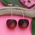 Cherry, Cherry Nice! Deep Red Cherry Drop Earrings - Vintage MC