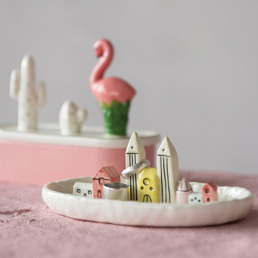 Cityscape Jewelry Dish - Vintage MC