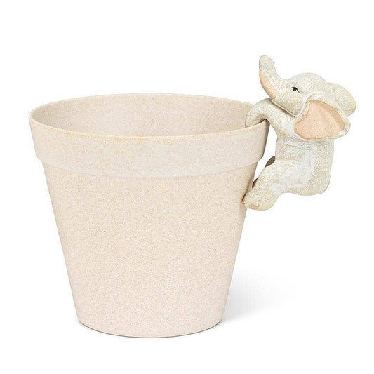 Climbing Elephant Pot Hanger - 3.5"H - Vintage MC
