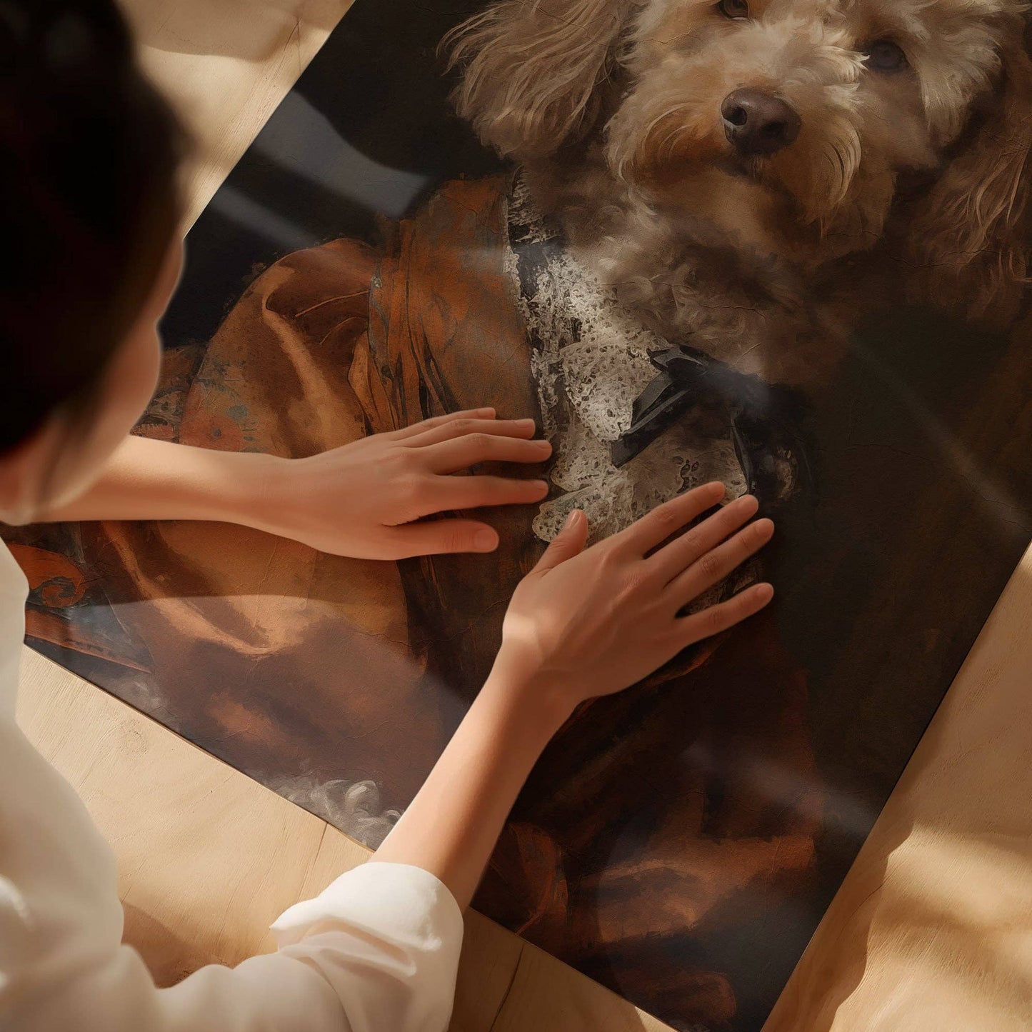 Cockapoo Dog Portrait Print - Vintage MC