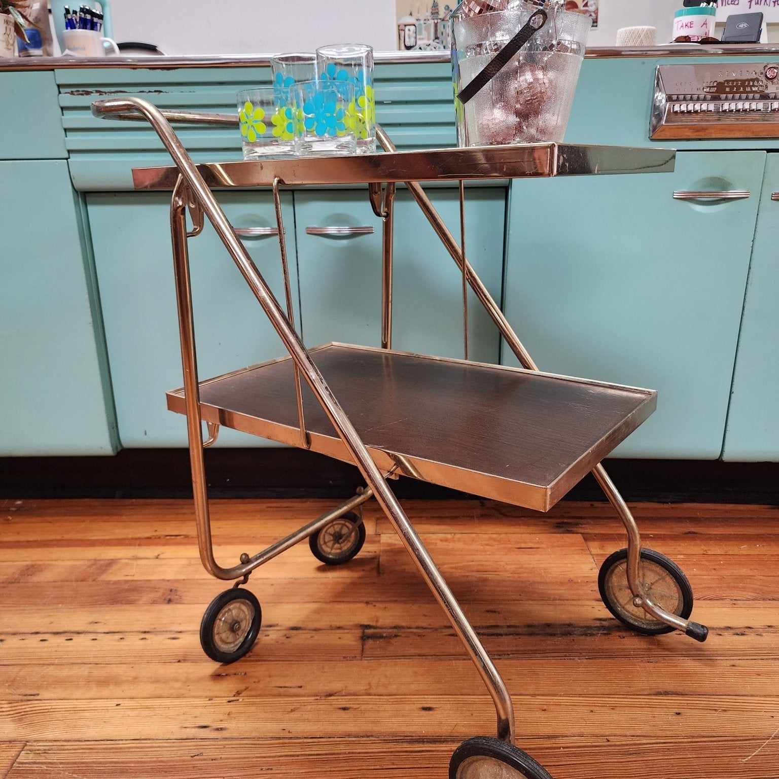 Collapsible Bar Cart - Vintage MC