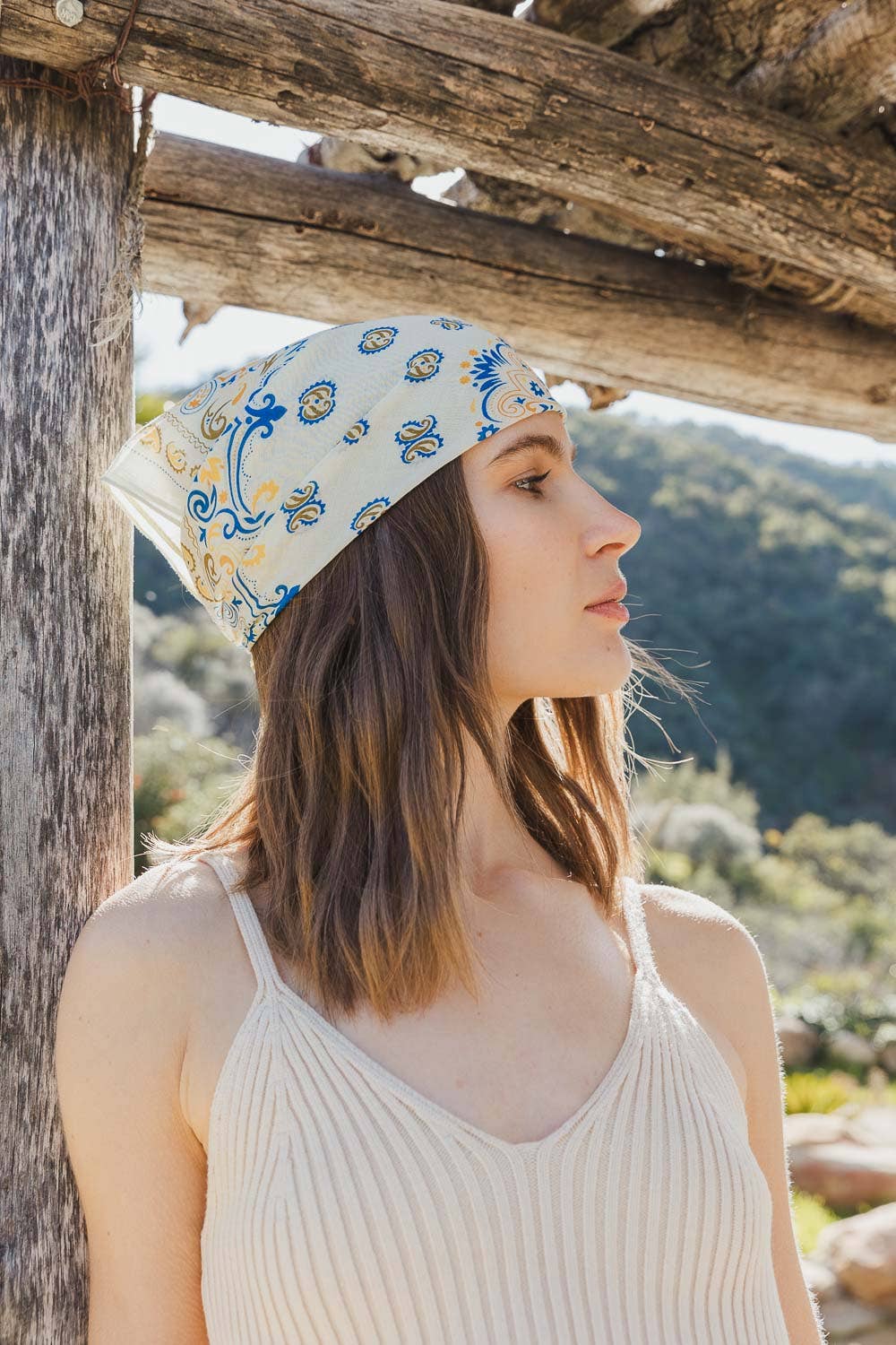 🌿 Colorful Paisley Headscarf - Retro, Colorful, Chic - Vintage MC