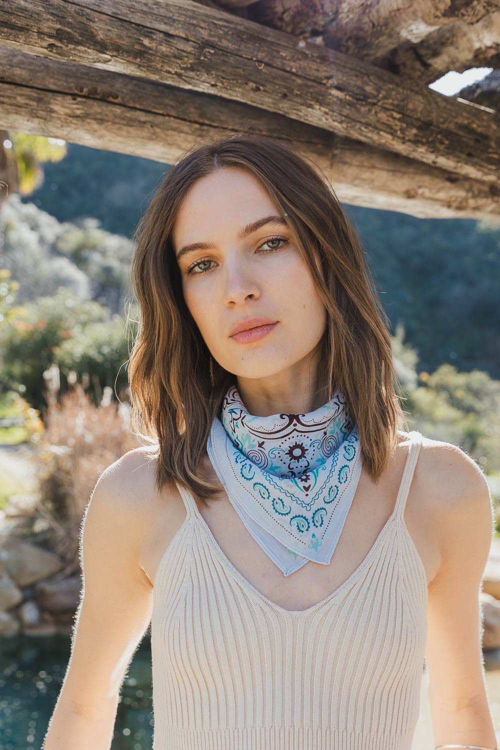 🌿 Colorful Paisley Headscarf - Retro, Colorful, Chic - Vintage MC