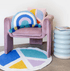 Cool Rainbow With Tassels Hook Pillow by Ampersand - Vintage MC