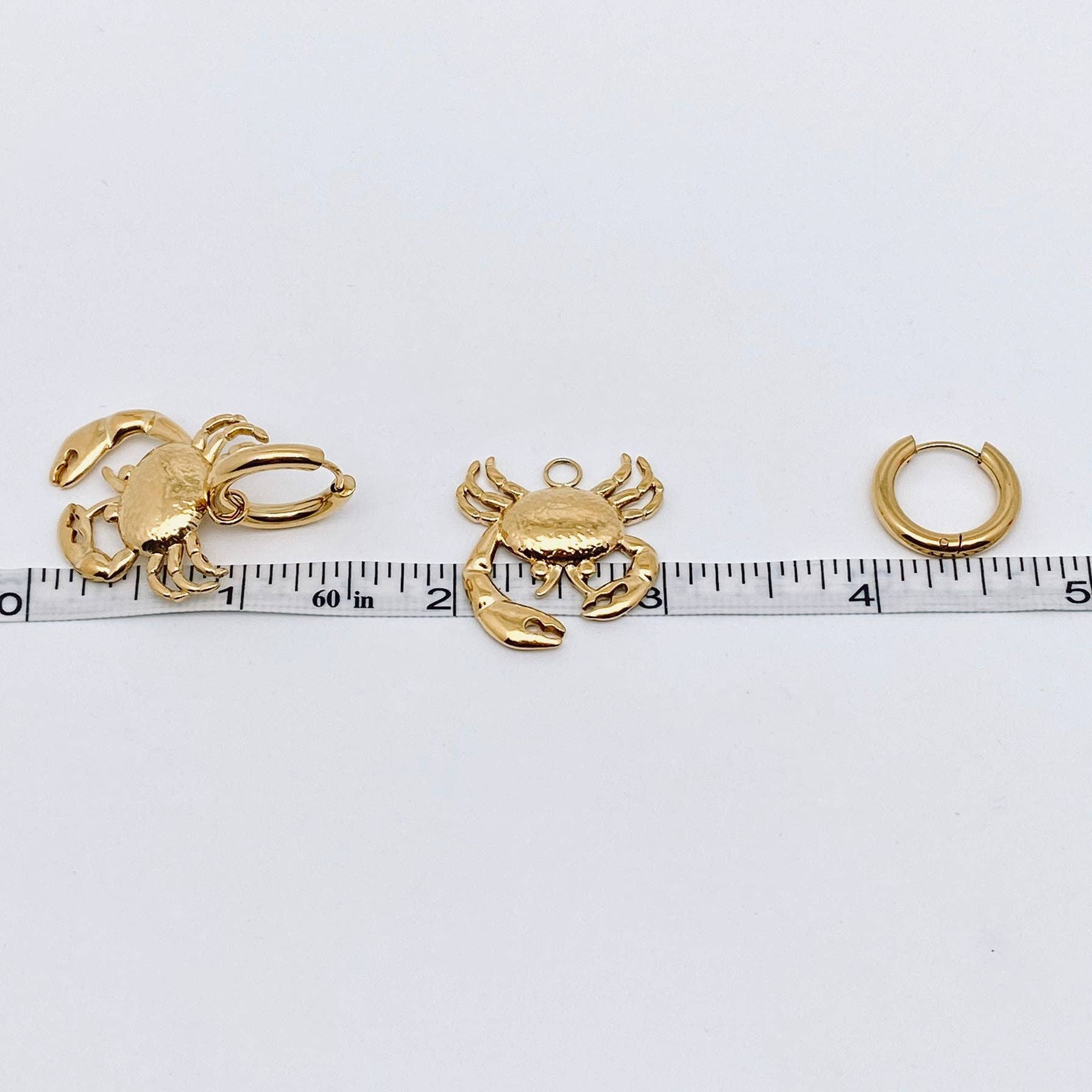 Crab Huggie Earrings - Vintage MC