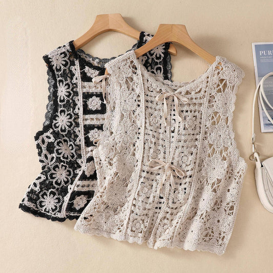 Crochet Vintage Bohemian Vest - Vintage MC