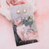 Cup of Tea Fine Art Gold Post Earrings - Vintage MC