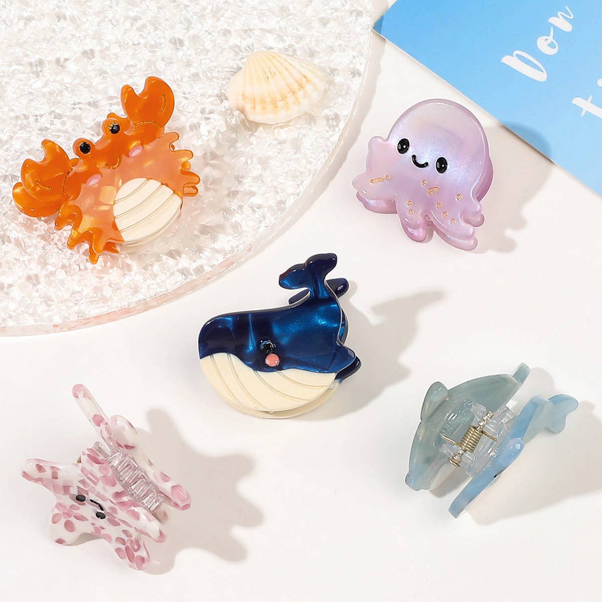 CUTE OCEAN HAIR CLAW CLIPS - Vintage MC