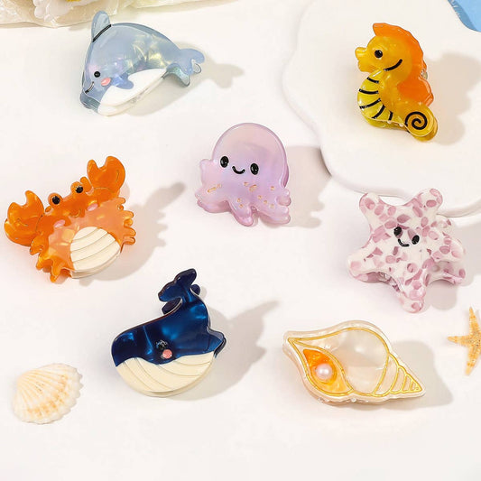CUTE OCEAN HAIR CLAW CLIPS - Vintage MC