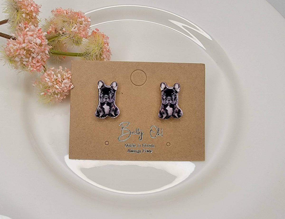 Baby French Bulldog Earrings