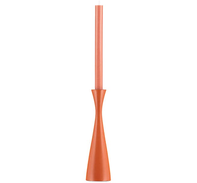 BRITISH COLOUR STANDARD - 25cm H / 9.8'' H  Tall Rust Candleholder