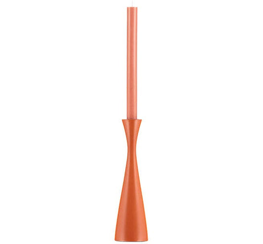 BRITISH COLOUR STANDARD - 25cm H / 9.8'' H  Tall Rust Candleholder