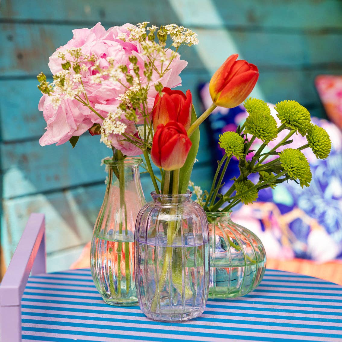 Lilac Glass Bud Vase - 12cm | Valentines Decor |