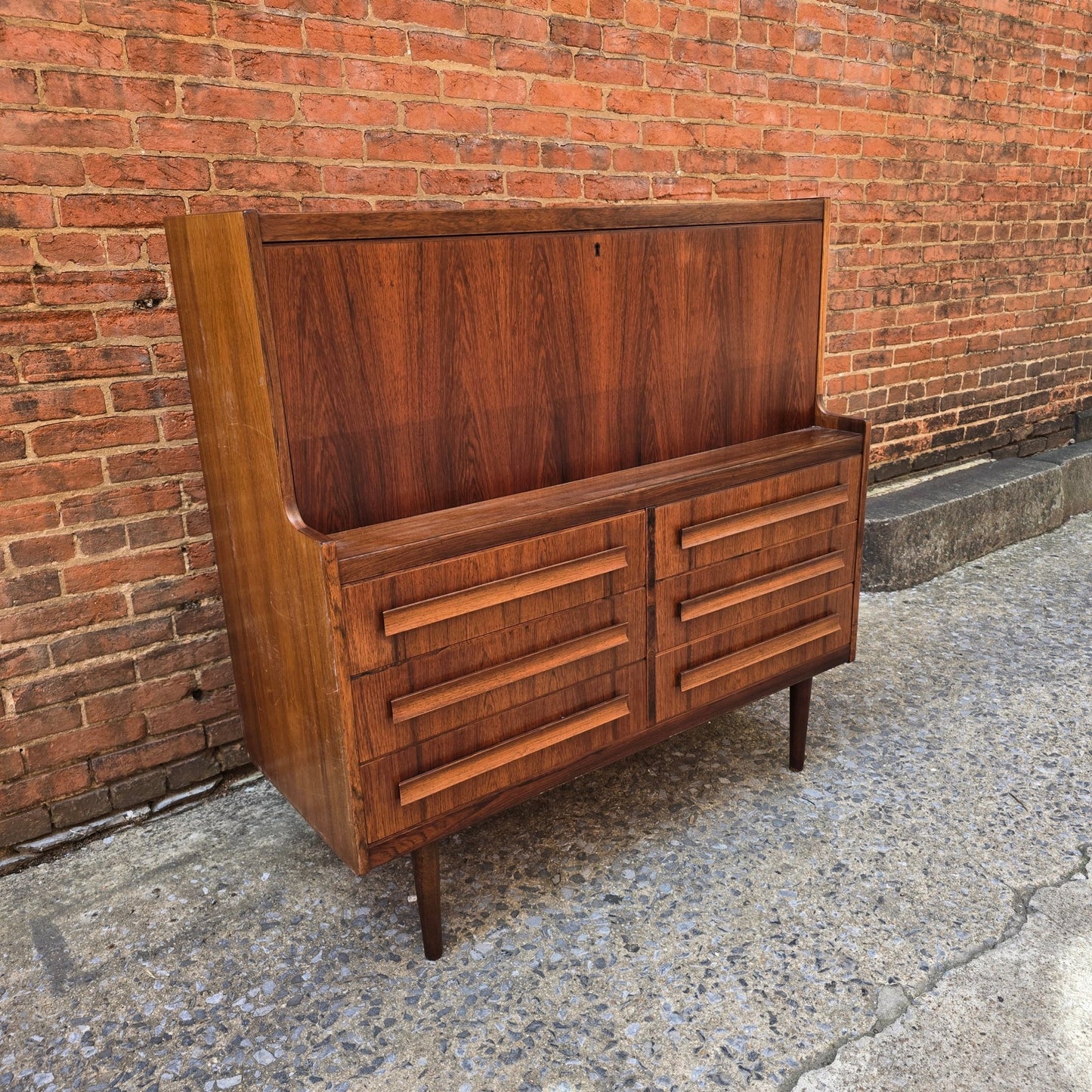 Danish Rosewood Secretary by Sigfred Omann ST0425002 - Vintage MC