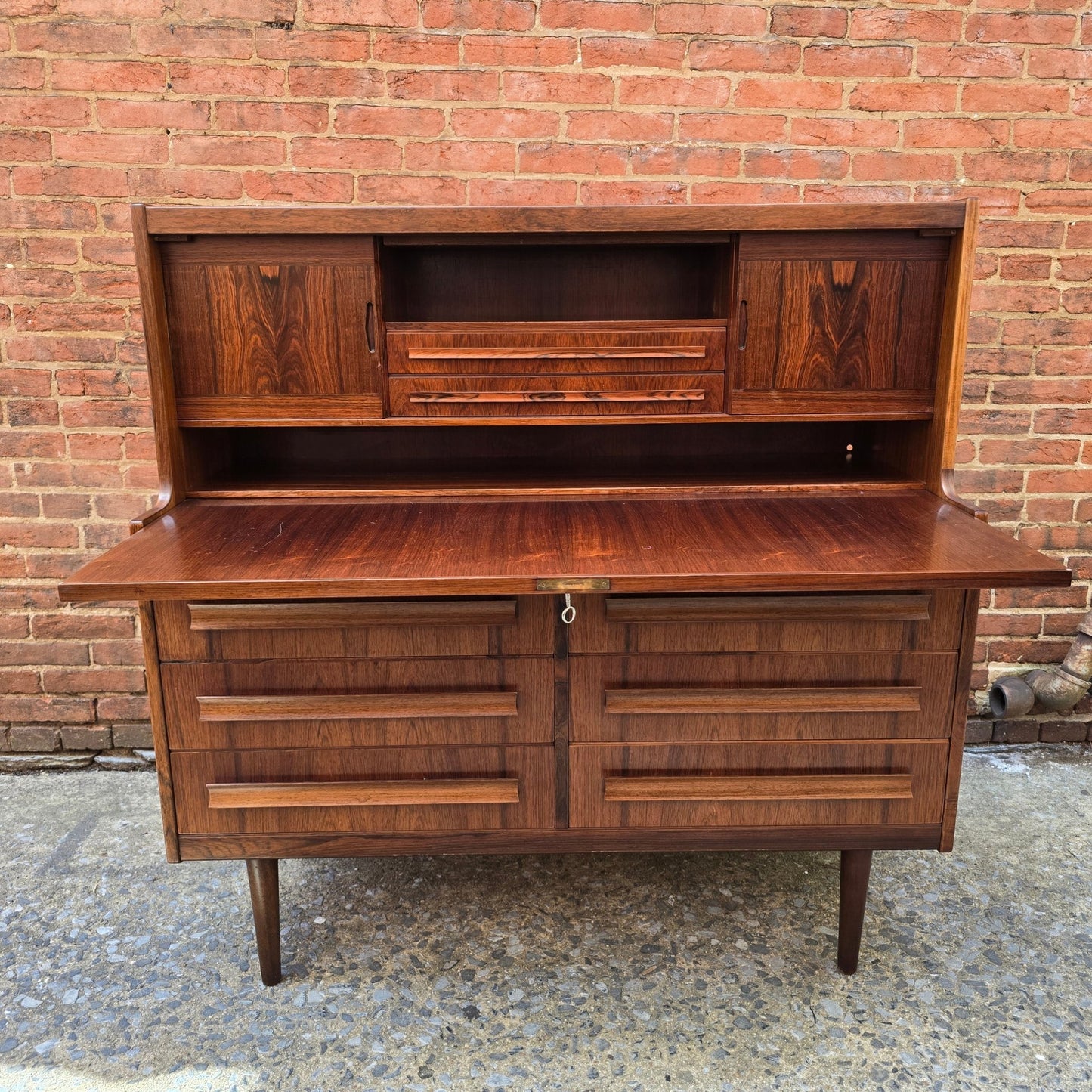 Danish Rosewood Secretary by Sigfred Omann ST0425002 - Vintage MC