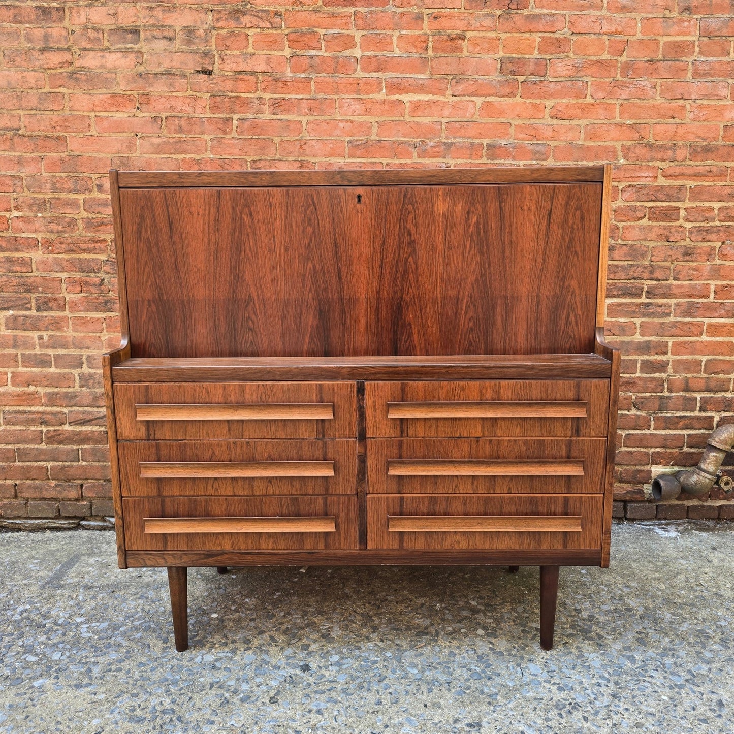 Danish Rosewood Secretary by Sigfred Omann ST0425002 - Vintage MC