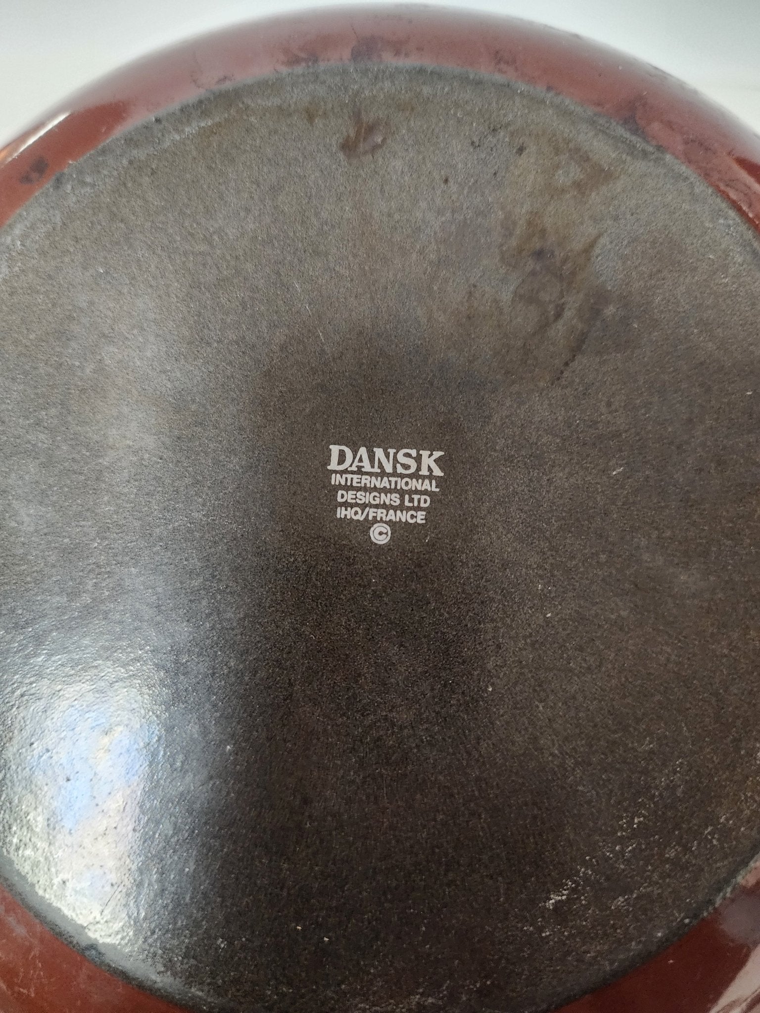 Dansk Brown Kobenstyle Pot with Trivet Lid - Vintage MC