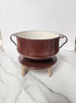 Dansk Brown Kobenstyle Pot with Trivet Lid - Vintage MC