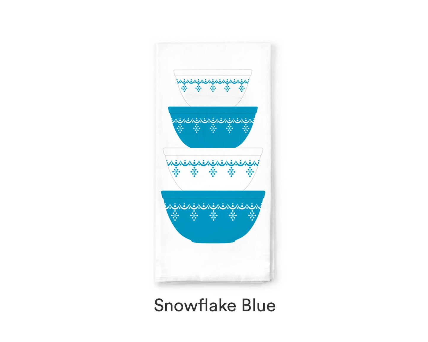 Pyrex-Inspired Tea Towel Cotton – Retro Kitchen Gift
