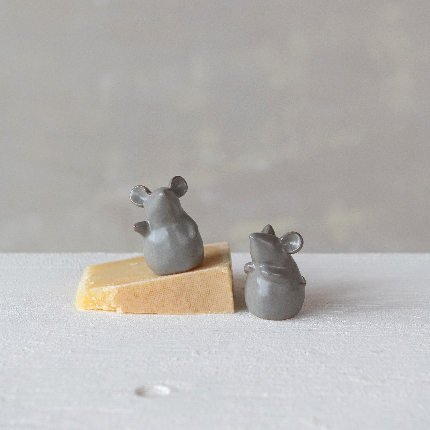 Stoneware Mouse, Reactive Glaze
