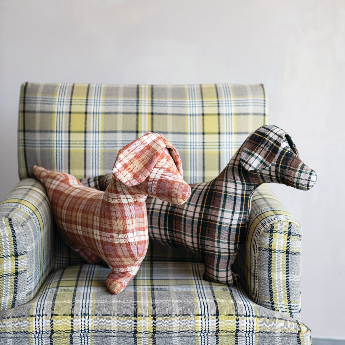 Plaid Dog Pillow
